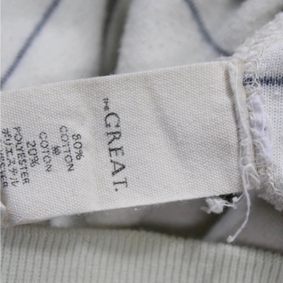 THE GREAT. Soft velour Striped Lounge Set.  M/2 - Picture 7 of 8